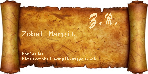 Zobel Margit névjegykártya